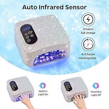 Amazon | COLORENE コードレス UV LED ネイルランプ 72W 充電式